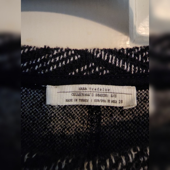 Zara Trafaluc Diamond Pattern Shirt Dress S - Picture 6 of 8